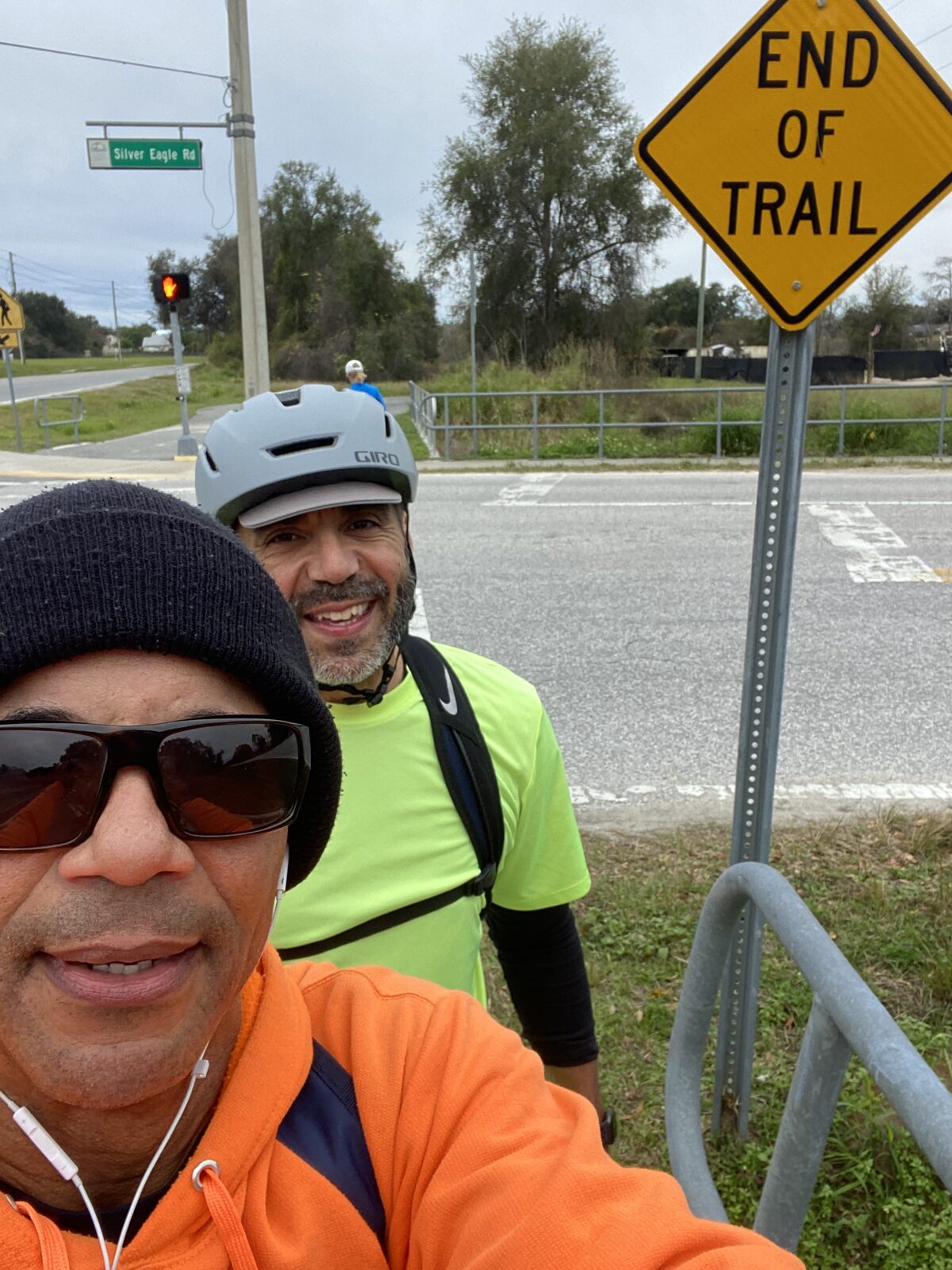 Training ride along the planned route