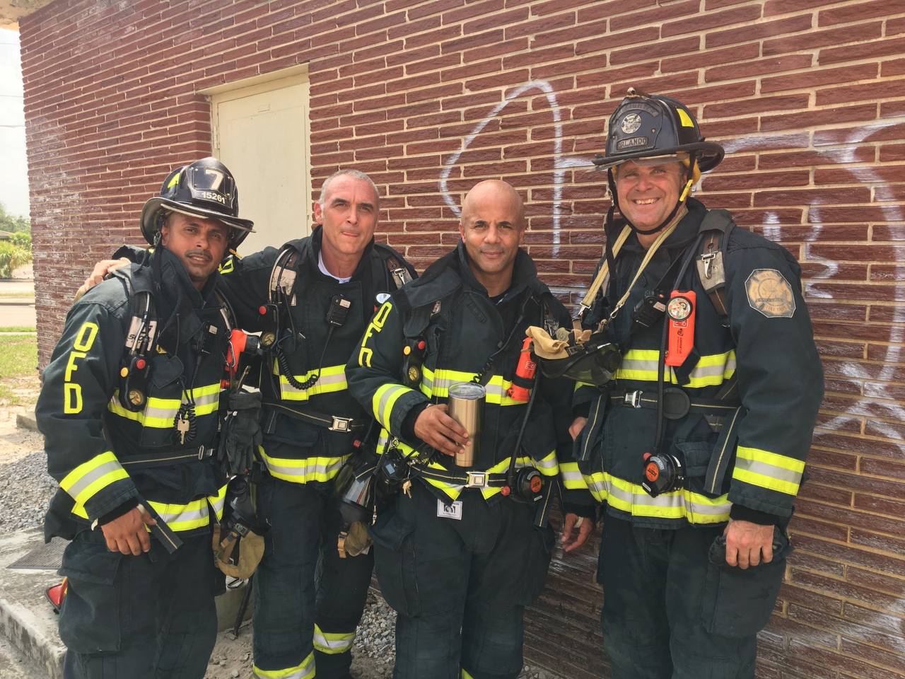 In gear with the Orlando Fire Department